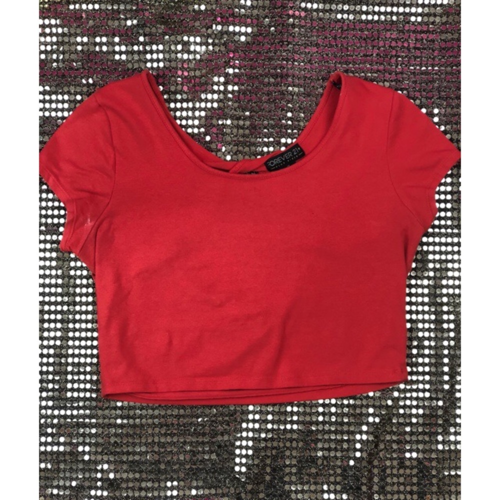 Forever 21+ Coral Crop Top